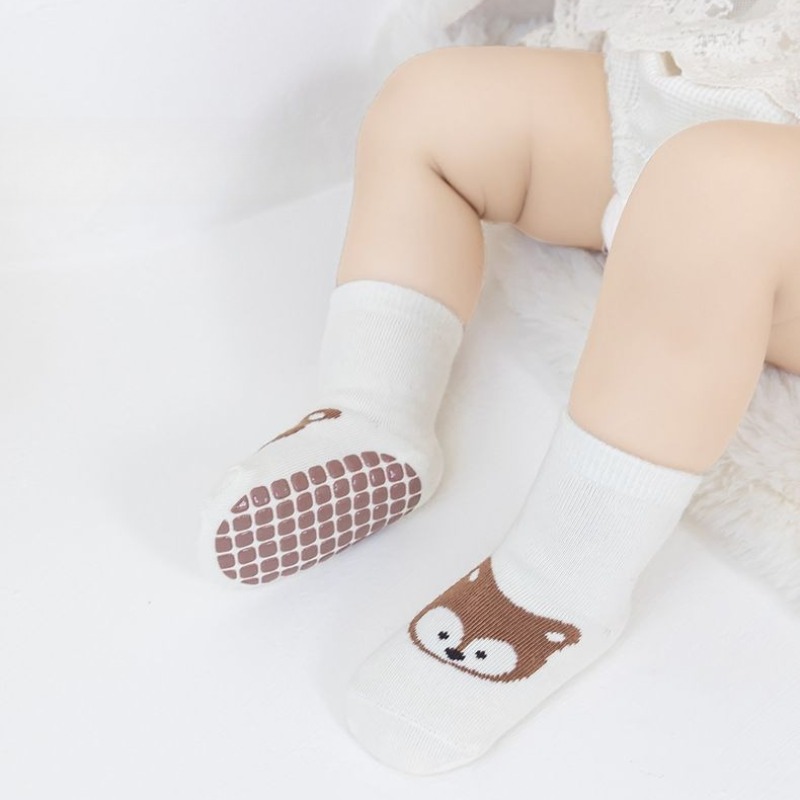 Baby Anti Slip Floor Socks Cot - Gripper Foot Walking 评论和价格